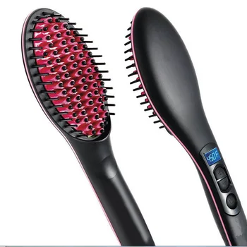 

Electric Hair Straightener Brush Hair LCD Styling Straightening Comb Ionic Hair Brush Hot Irons Comb Hairbrush Heating Comb Tool