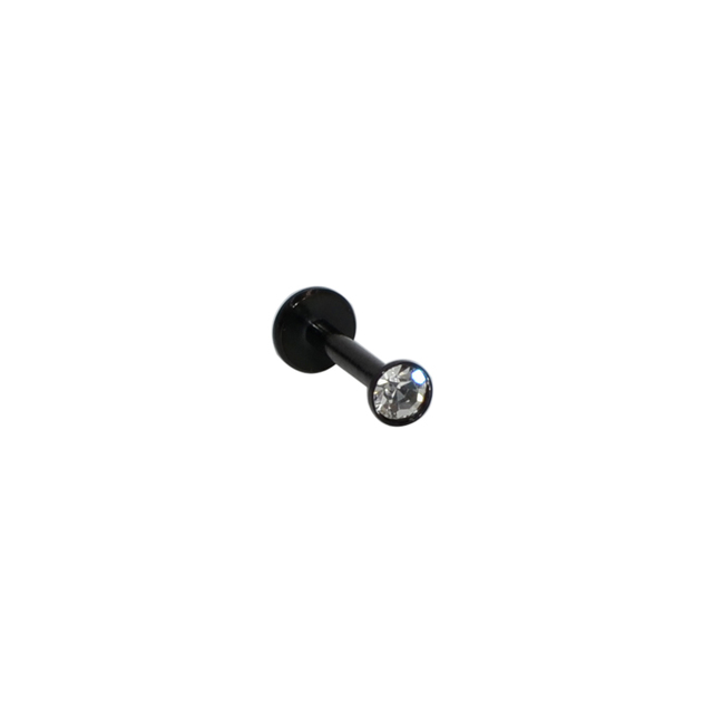 16g 1.5-3mm AAA Zircon Labret Lip Bar Stud Piercing 16 Gauge Stainless Steel Cartilage Ear Tragus Stud Piercing Earring