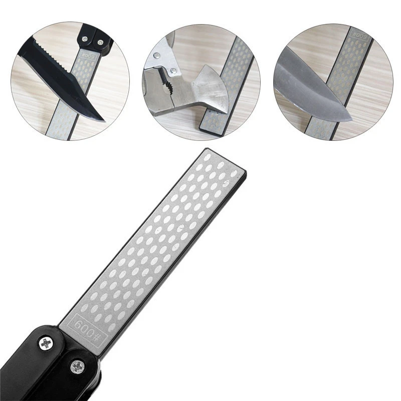 Diamond coated 400&600 Grit Two Sided Sharpen Stone Outdoor diamond