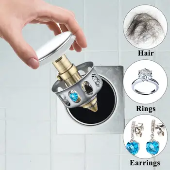 

1/3pcs Universal Wash Basin Bounce Drain Filter Sink Drain Cover for Kitchen Bathroom Bouncing Core Filter Cover Bounce cover