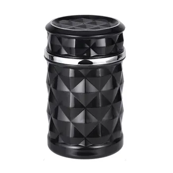 

Automobile Multi-purpose Ashtray Car With Cover Creative Led Lights Can Hang Out The Air Outlet Personalized Luminous Ashtray