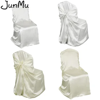 

110cm*140cm Universal Self Tie Satin Chair Cover Wedding Party Banquet Event Xmas Home Hotel Dinner Decoration Wholesales Supply