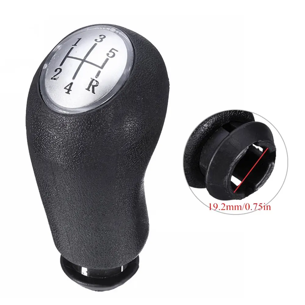 5 Speed Car Gear Shift Knob Gearshift Shifter Knob For Renault Clio Iii