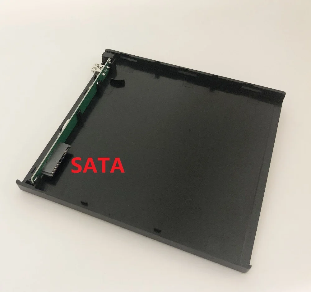 노트북 CD/DVD 광학 드라이브용 휴대용 외부 USB 2.0 인클로저 케이스 브래킷 홀더 12.7mm SATA 트레이 로드 DVD ODD