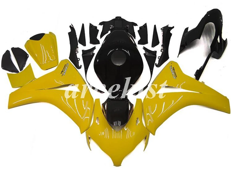 

New ABS Injection Motorcycle Fairings Kit Fit For Honda CBR1000RR 2008 2009 2010 2011 1000RR 08 09 10 11 Bodywork set yellow