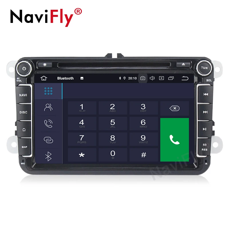 Perfect NaviFly IPS Screen DSP Android 9.0 Car Multimedia GPS Navigation For Skoda Seat Volkswagen VW Passat b7 POLO GOLF 5 6 Wifi Radio 3