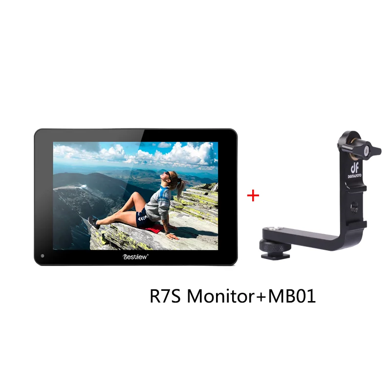 Bestview R7S " 7 дюймов 3D сенсорный экран монитор 4K HDMI SDI интерфейс Full HD 1920x1200 монитор полевой камеры для видео в реальном времени - Цвет: R7SaddMB01