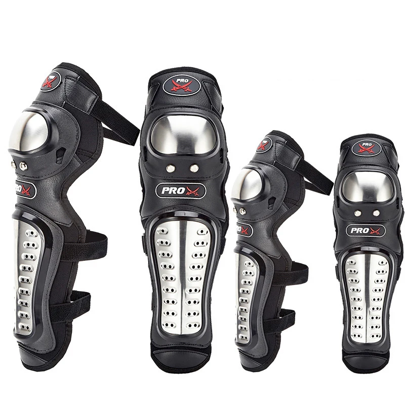 Мотоциклист наколенники и налокотники Pads-4pcs Нержавеющая сталь