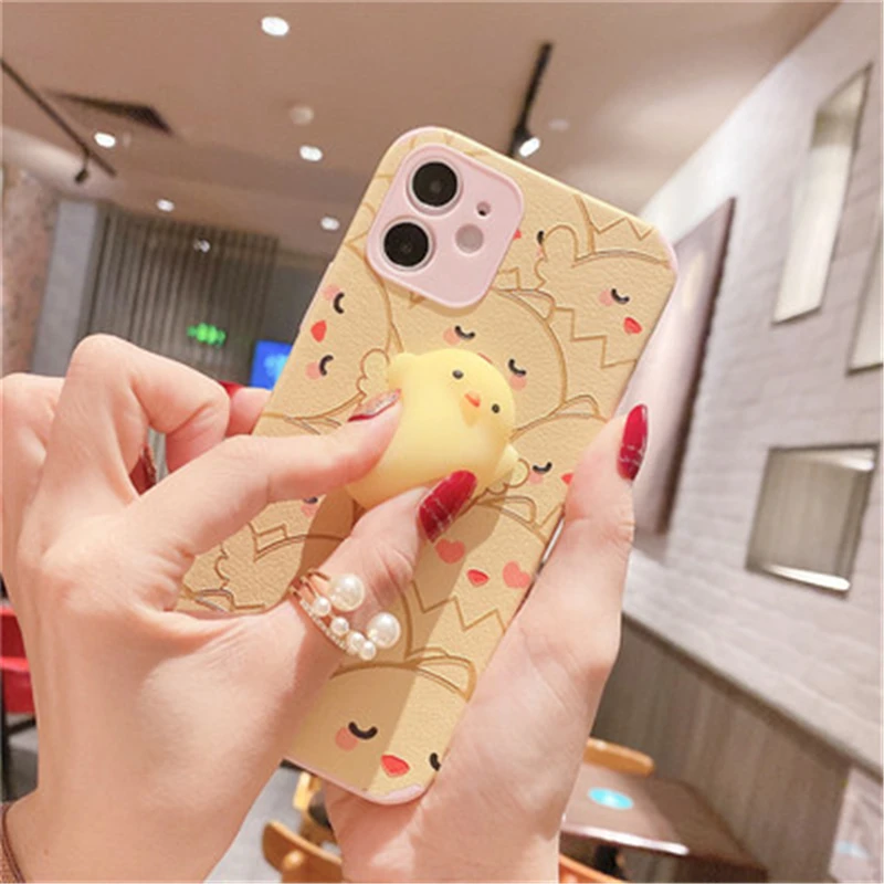 Adorable Kawaii Chicken iPhone Case Squishy Chicken 3D case Cute Case for iPhone