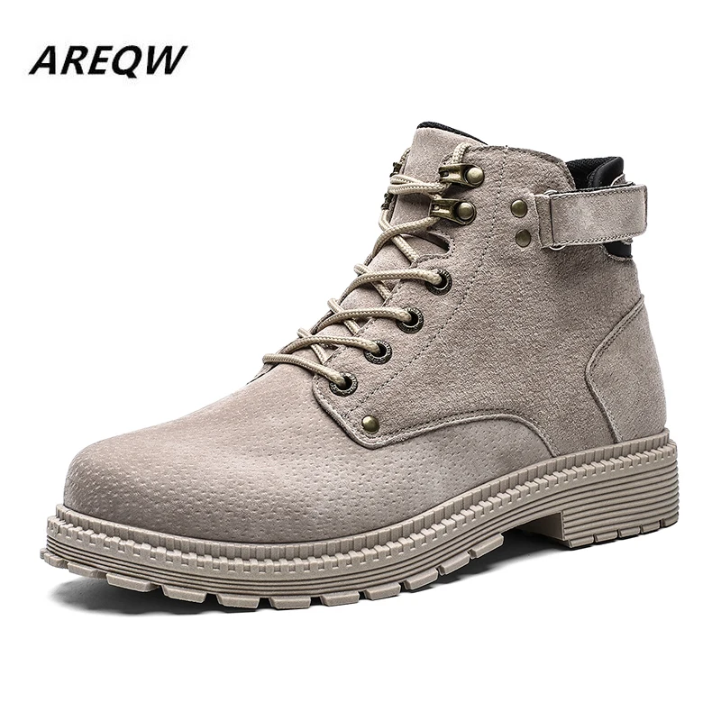 

2019 Martin Boots Autumn and Winter Plush Warm Men's High To Help British Wind Trend Men's Boots Comfortable Solid Color