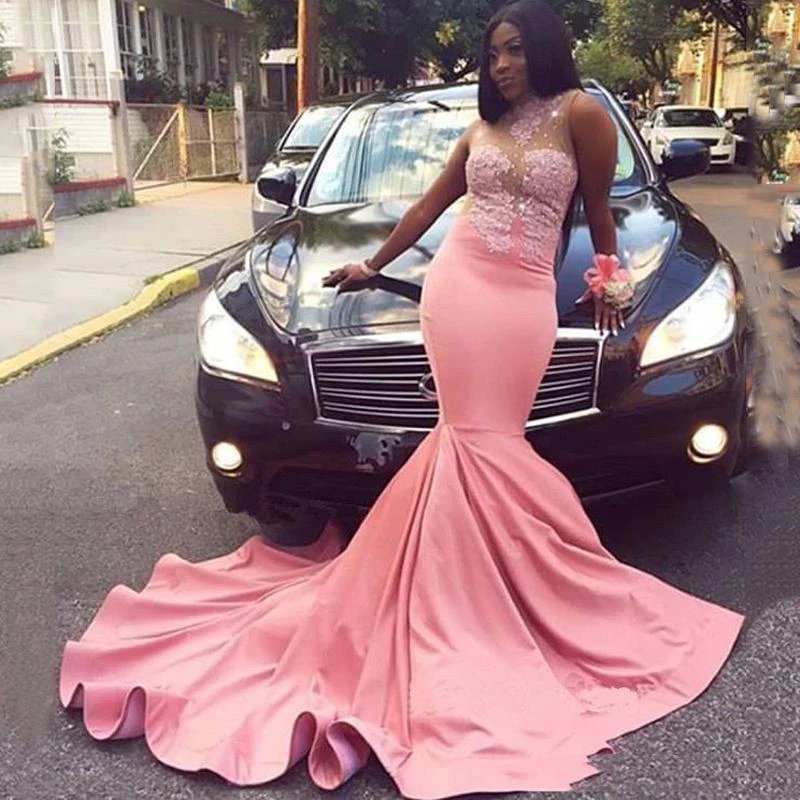 

Modern Mermaid Prom Dresses 2020 New V Neck Sweep Strain Sequined Stain Formal Evening Dress Long Party Gowns robe de soiree