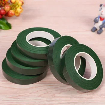 

8 Rolls Floral Tape Stem Wrap Corsages Buttonhole Artificial Flower Stamen Florist Green Nylon Supplies DIY Handwork 30 Yard