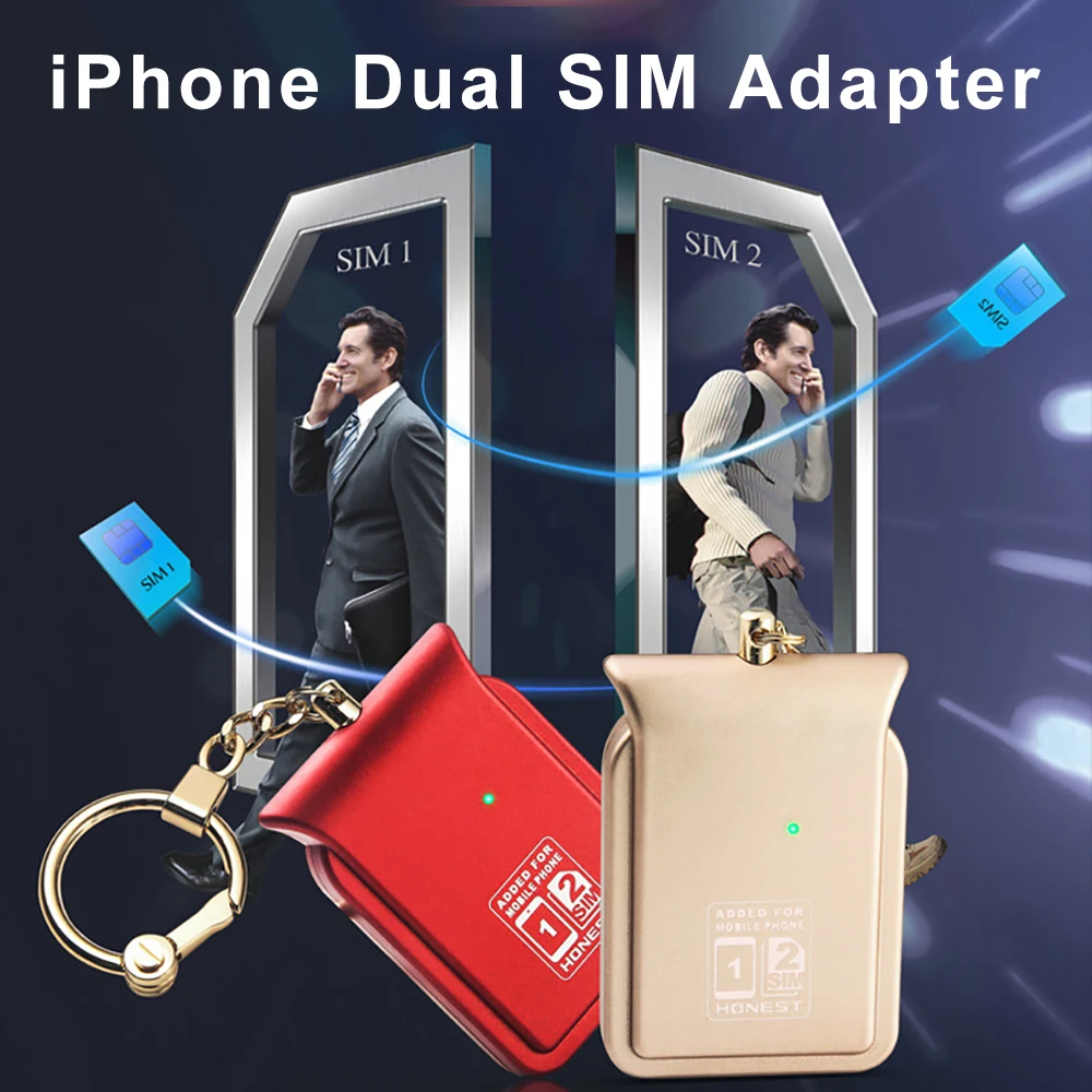 

Dual Sim Dual Standby Adapter No Jailbreak iOS 12 Call Text Functions For iPhone5/6/7/8/X/XS max / i Pod Touch 6th/i Pad