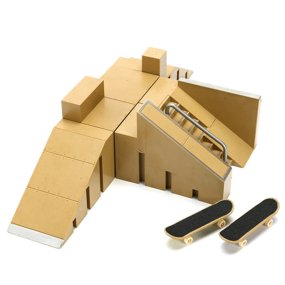 

Children Toy Fingerboard Ramp Set Props Accessories Sports Finger Skateboard Skate Park Practice Deck Home Mini Training Gift