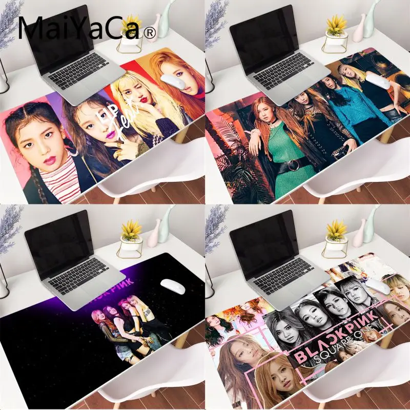 

MaiYaCa Cool BLACKPINK kpop mouse pad gamer play mats Gaming Mouse Pad Large Deak Mat 900x400mm for overwatch/cs go