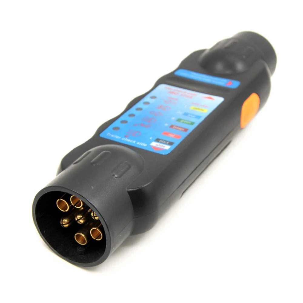 

12V 7 Pins Car Truck Trailer Plug Socket Tester Wiring Circuit Light Test Tool Car Accessory