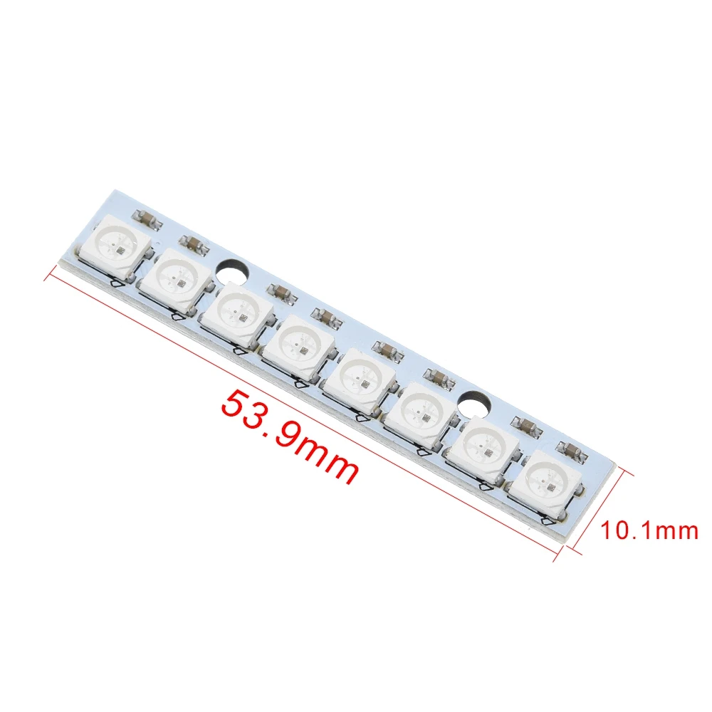 1 шт. ShengYang Stick 8 channel WS2812 5050 RGB светодиодный свет встроенный полноцветный макетная плата