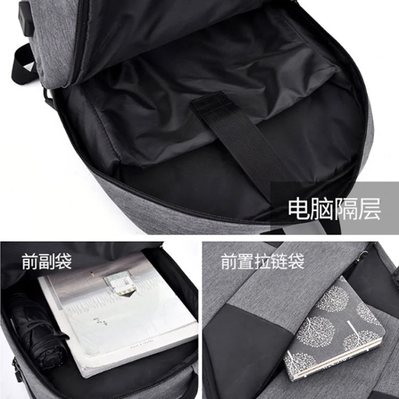 Большой Емкости Рюкзаки с usb-разъемом школьные сумки для подростков мужские повседневные дорожные рюкзаки многофункциональные мужские рюкзаки для ноутбука