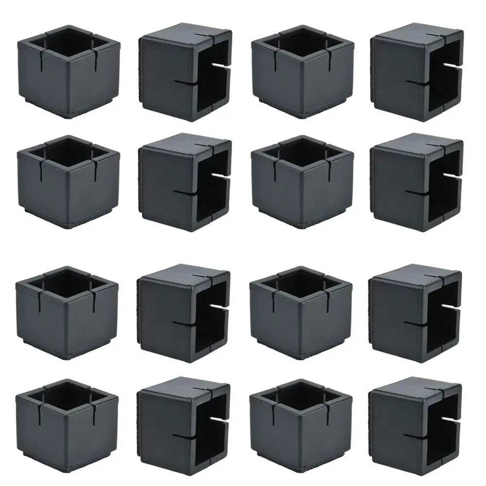 16Pcs Table Chair Leg Floor Protectors Square Silicone Furniture Feet Tips Covers Caps Felt Pads Wood Protector | Обустройство дома