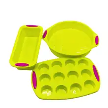 Силиконовая форма для выпечки торта, сделай сам, тост, хлеб, сковороды, кекс, кексы, 3 в, посылка, квадратной формы, круглой формы, Противни Для Выпечки