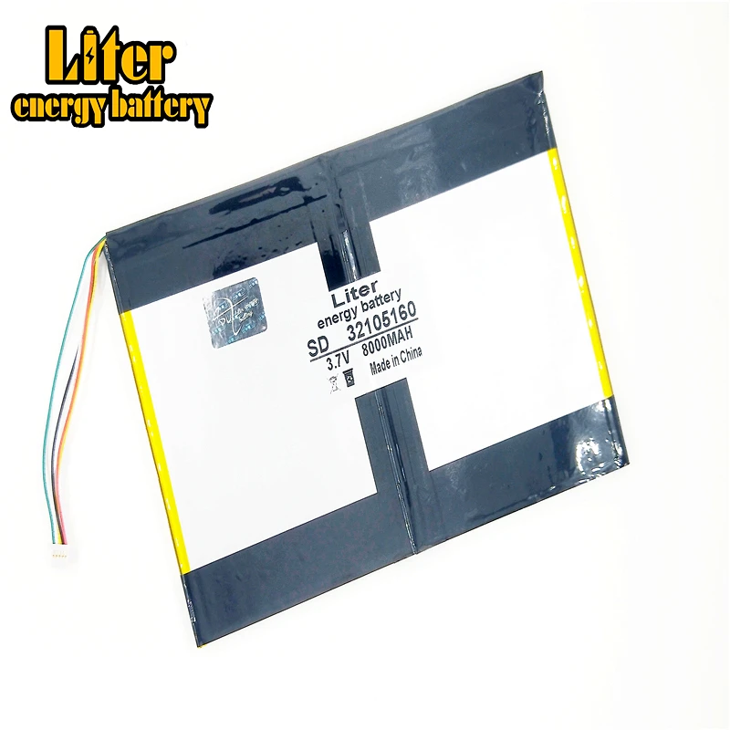 Литий ионный/литий ионный аккумулятор для планшетного ПК 5 нитей 3 7 В 8000 мАч 32105160