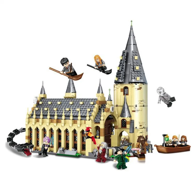

In stock 926PCS Movie Sets 16052 Compatible Legoinglys Model Building Kits Castle Hall Blocks Toys 75954 JP39144