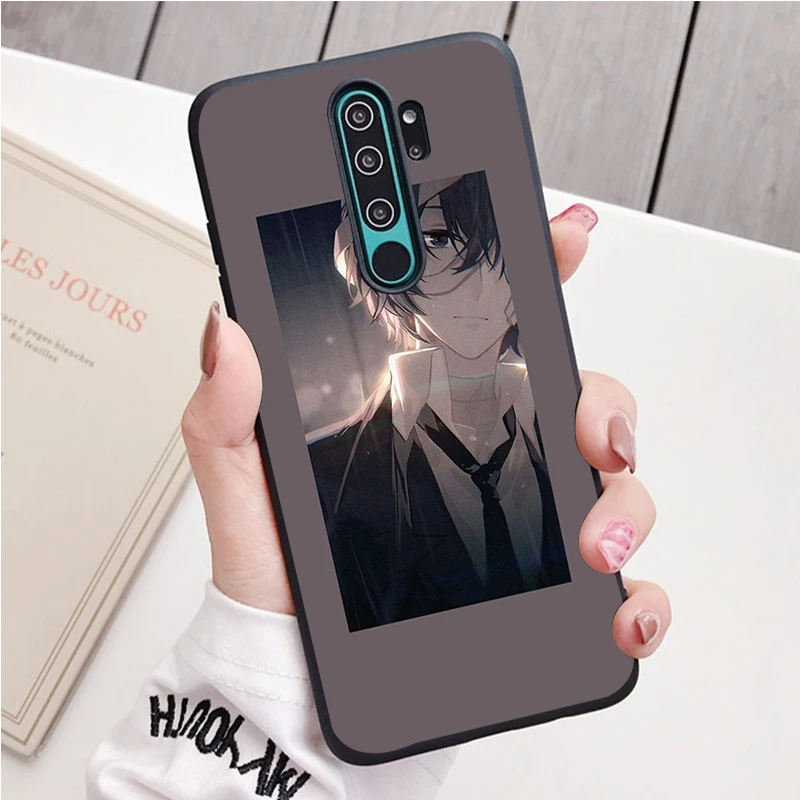 xiaomi leather case case Dazai black Silicone Phone Case For Redmi note 8 7 Pro S 8T for redmi 9 7A Cover phone cases for xiaomi Cases For Xiaomi