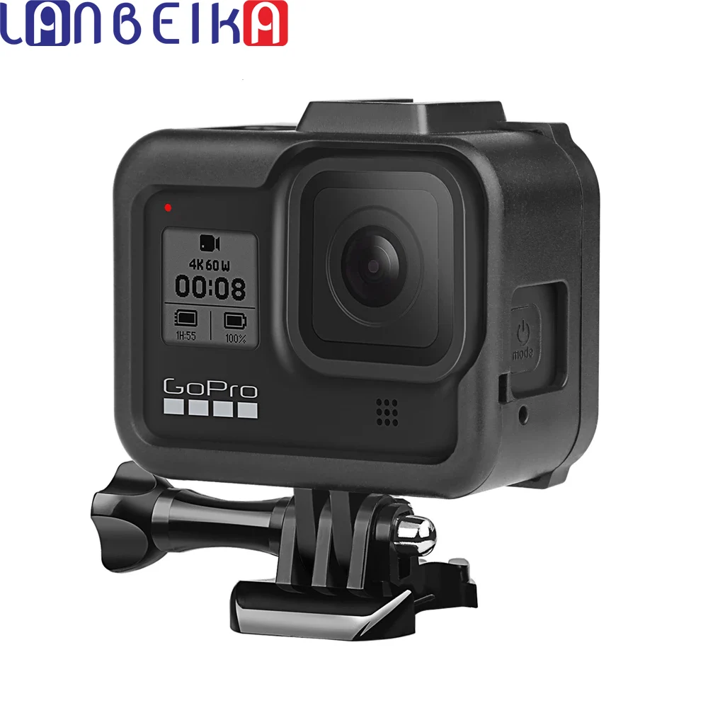Lanbeika Custodia Protettiva Per Telaio Per Gopro Hero 8 Cover Housing Mount Parabrezza Parabrezza Per Go Pro Hero8 Gopro8