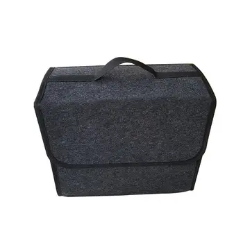 

Large Vehicle Intake Storage Box Practical Grey Anti Carpet Organizer Boxes Trunk For Emergency Box Slip Car Folding Bags M3K6