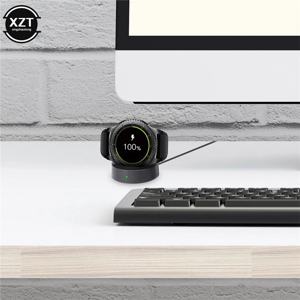1PC Portable Wireless Fast Charger Base For Samsung Gear S3 Frontier S2 R732 R770 Watch Charging With USB Cable