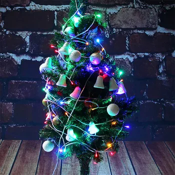 

5M Christmas Copper Wire 50LED Lights Decorative String LED Light Strings Outdor House Garden Decoration Lights Holiday Lantern