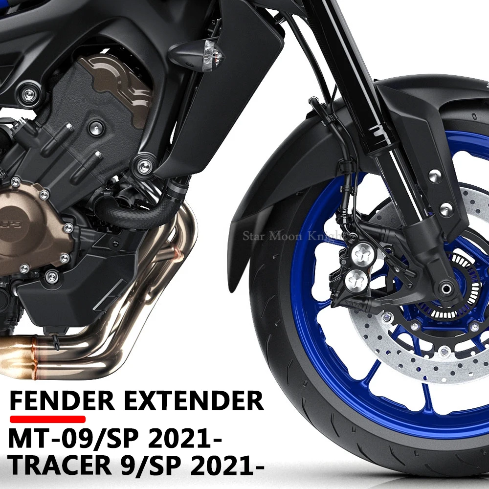 

For Yamaha MT-09 MT09 MT 09 SP Tracer 9 Tracer 900 GT 2021 - Motorcycle Accessories Front Mudguard Fender Extender Extension