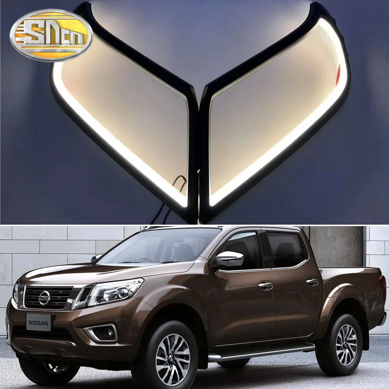 Для Nissan Navara NP300 2015 2016 светодиодсветильник лампа Автомобильные дневные ходовые