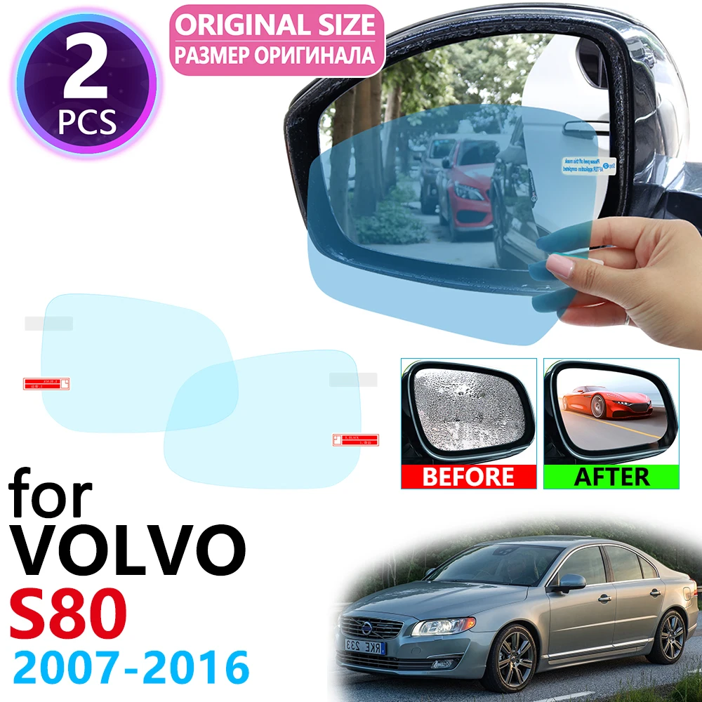 Для VOLVO S80 Rdesign 2007 ~ 2016 Полное покрытие зеркало заднего вида непромокаемая