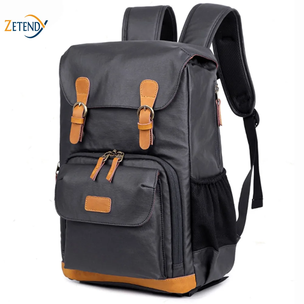 

Photography Canvas Backpack SLR digital Men's Camera Bag Multifunction Waterproof Anti-theft Smart Laptop Travel Backpack Zipper