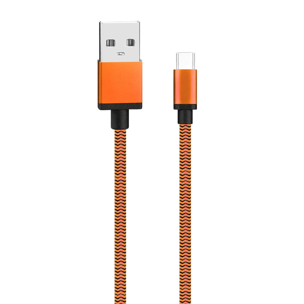 1M 2M type-C кабель USB C кабель передачи данных для быстрой зарядки для samsung S9 S8 оранжевый зеленый синий кабель быстрой зарядки 1A 1.7A для Xiaomi