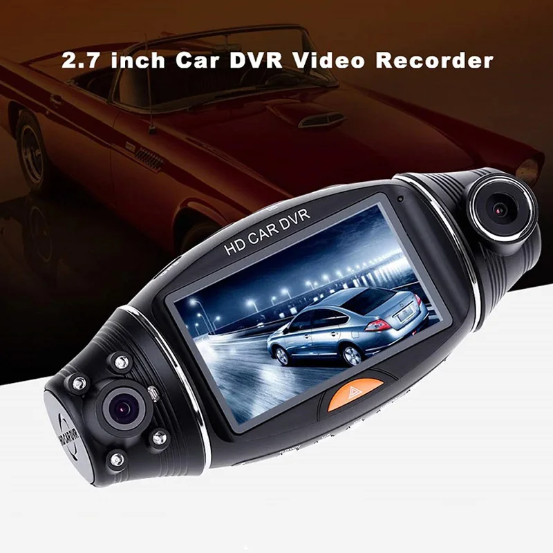 

1080P HD Dual Lens 1080P HD 2.7 Camera Car Vehicle DVR Cam Dash Video Driving Recorder G-Sensor Night Vision Dash Cam Rearview