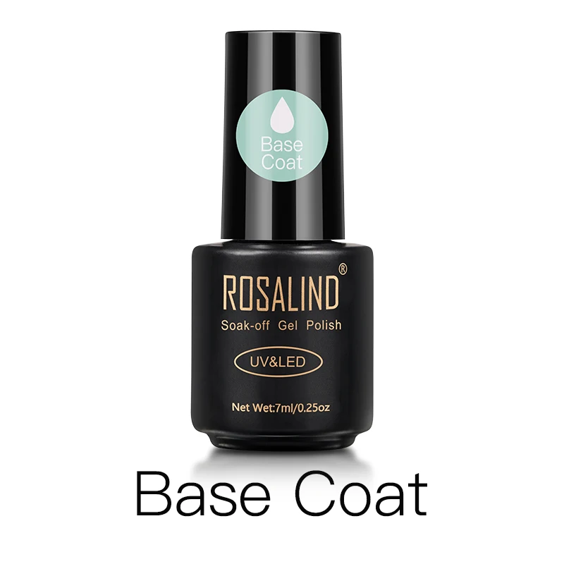 7ml Base Coat Gel Nail Polish Nail Art Soak off Gel Lacquer Transparent Multi-use UV nail gel nail polish gel polish base and top coat