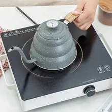 500mlcoffee chaleira bule de café aço inoxidável 304 pintado estilo europeu gooseneck chaleira resistente ao calor pote de café