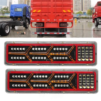 

Hot Waterproof Light guide arrow LED TaillightTrailer Truck Stop Rear Tail Light Auto Car Signal Lamp Caution Lights Fog Light