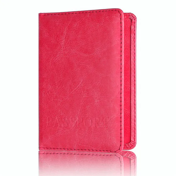 Rose Red RFID0001 Чехол ZOVYVOL для паспорта и путешествий, кредитный держатель для карт, дорожная Обложка для паспорта, для женщин и мужчин, Бизнес Rfid, держатель для паспорта, дизайнерский - Цвет: Rose Red RFID0001