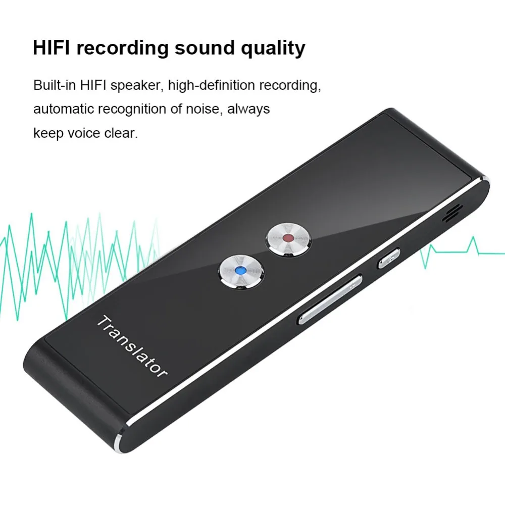 Интеллектуальный 41 языковый переводчик Bluetooth переводчик в режиме реального времени переводная машина путешествия встречи голосовые переводчики