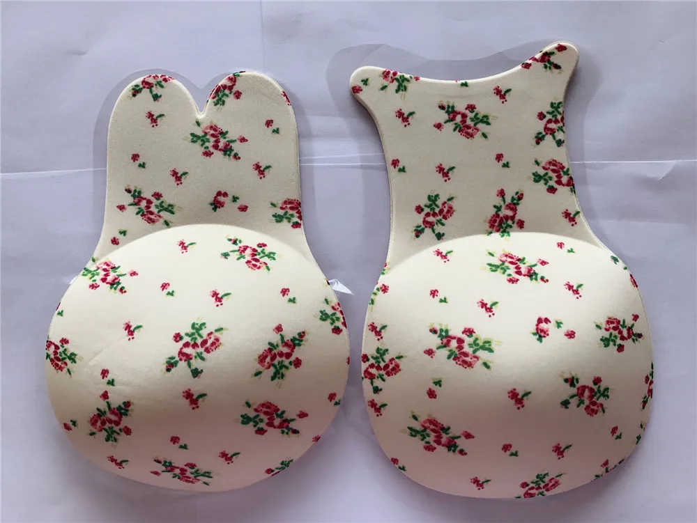 snail floral 1 пара, большой размер, сексуальный бюстгальтер, тонкие невидимые силиконовые подушечки для груди, дышащая невидимая накладка на сосок, нижнее белье, бюстгальтер - Цвет: snail floral