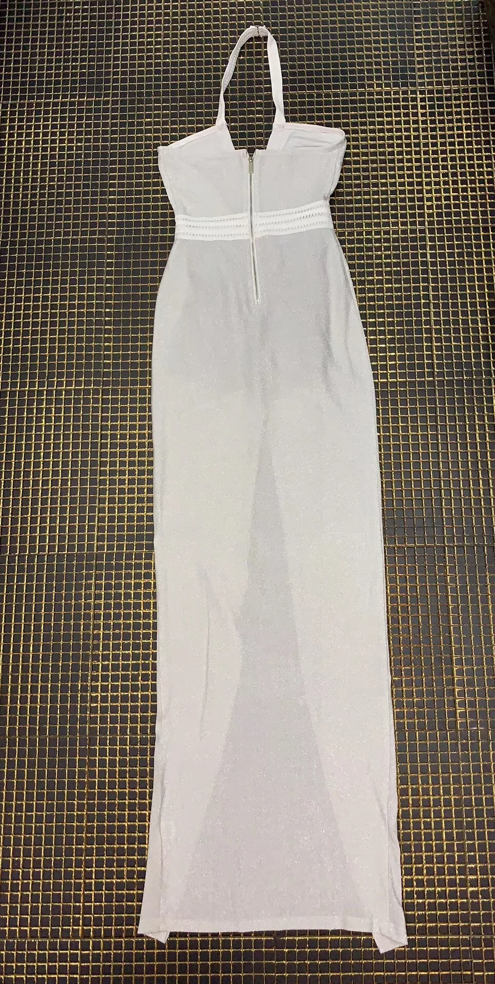Модные Шелковые без рукавов с высоким разрезом женские длинные макси с v-образным вырезом Холтер Клубная одежда Vestidos летние вечерние платья