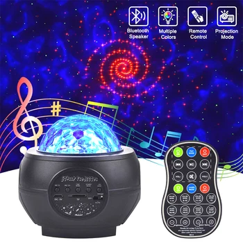 

LED Starry sky projector USB bluetooth night light Romantic colorful starry sky projection lamp with remote control party lamp