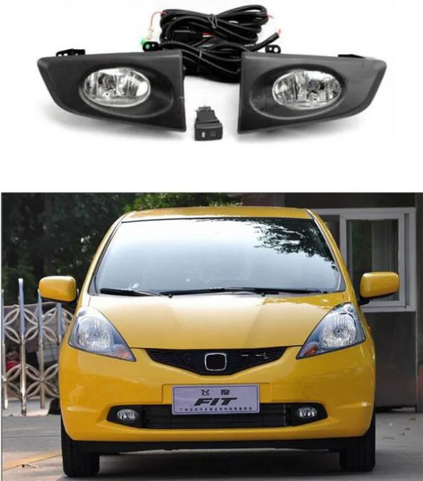 Автомобильный БАМПЕР фара для Honda Fit противотуманная фара 2008~ 2010y галогенная лампа 4300K провод hanress фара для Fit jazz противотуманная фара