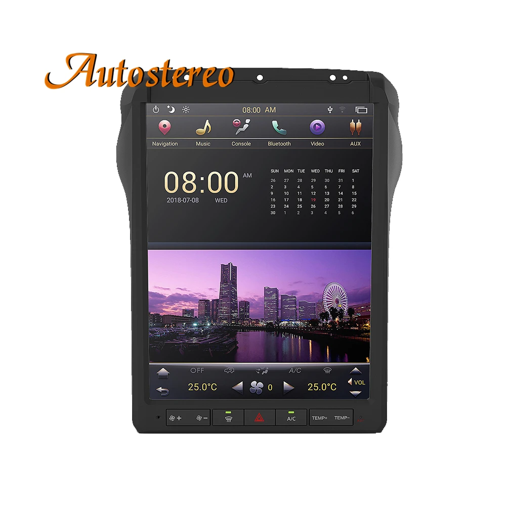 Qualcomm Android13 For Ford F250 F350 Heavy Duty Truck Tesla Screen Car GPS Navi