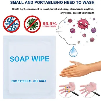 

Support Wholesale Dropshipping Soap Wipe Disinfection Wipes Clean Sterilize Disposable Cotton Pads 100 PCS High quality products
