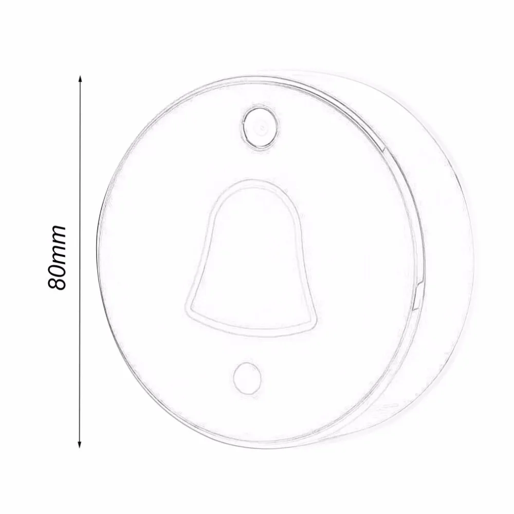 ES-MLA1 Wireless Digital Smart Camera Doorbell 2 MP Visitor Record No Wiring Required Free Cloud Storage with camera function