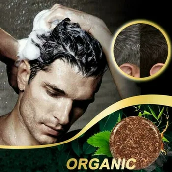

Grey Reverse Shampoo Bar Polygonum Multiflorum Essence Hair Darkening Shampoo Soap FRE-Drop